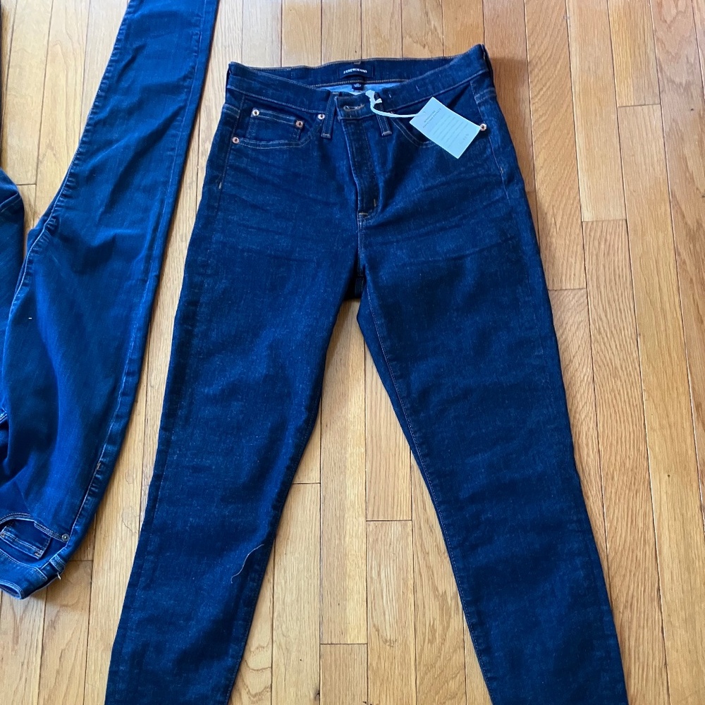 J. Crew Women's Jeans Dark Indigo Washed High-Rise Skinny - Sz 29